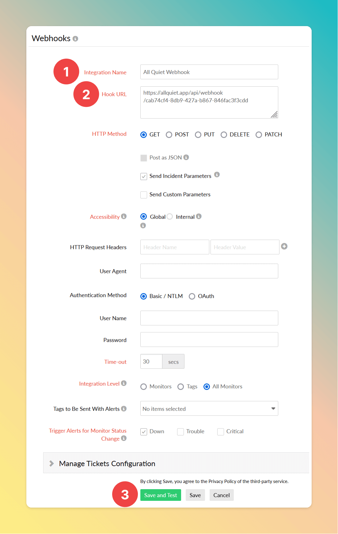 Configure Site24x7 Alert Condition