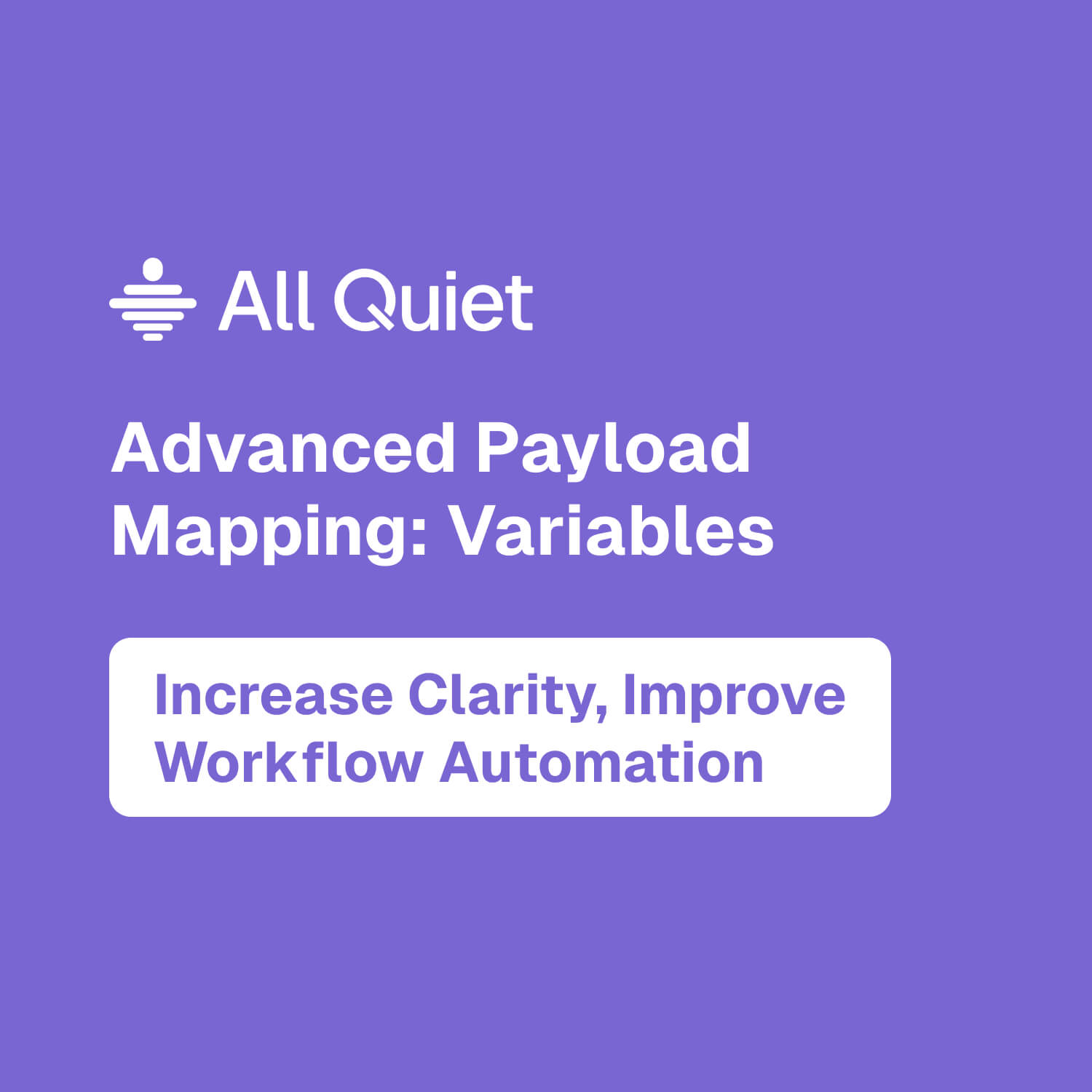 Image Video tutorial thumbnail about payload mapping variables for clarity and automation