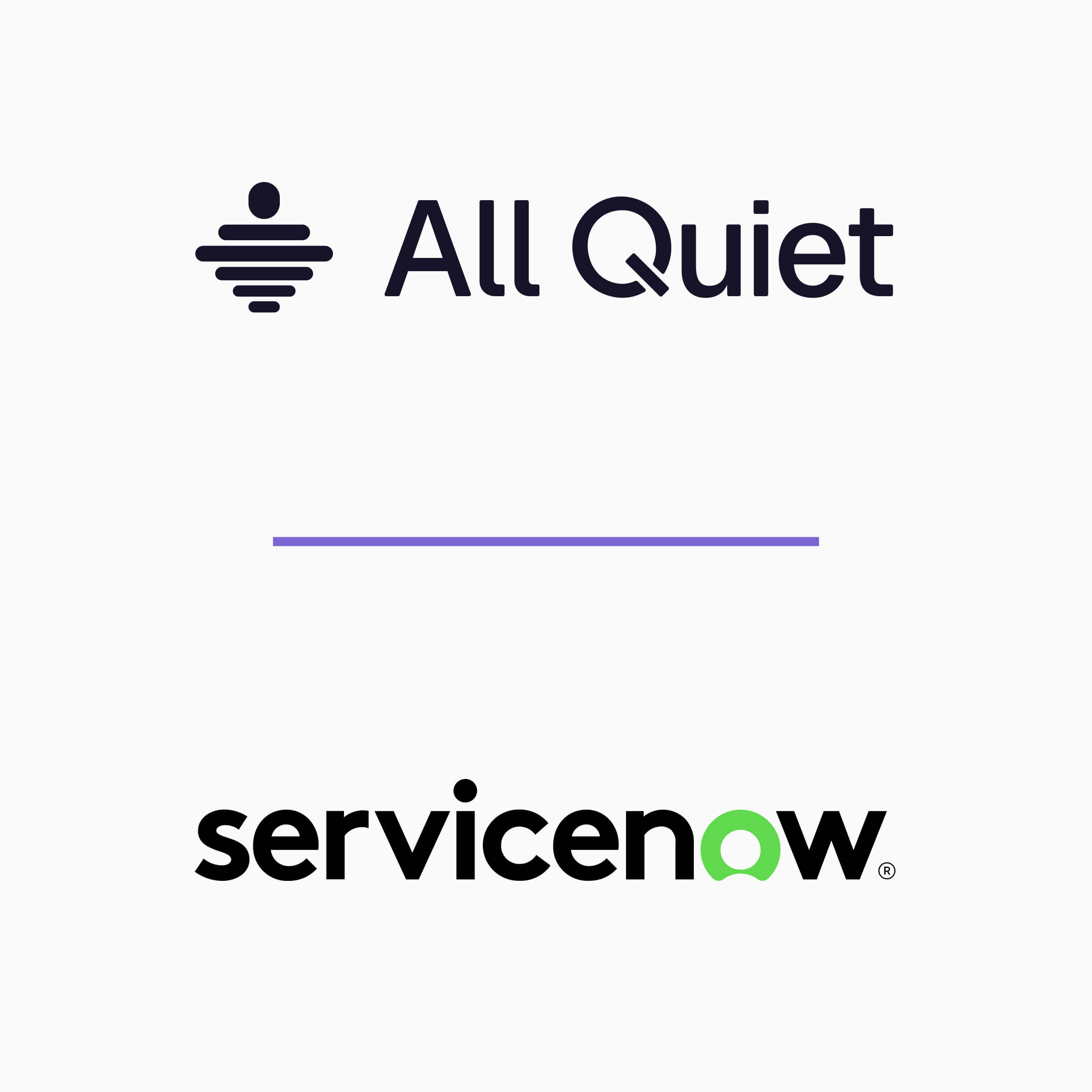 Image ServiceNow and All Quiet integration use cases