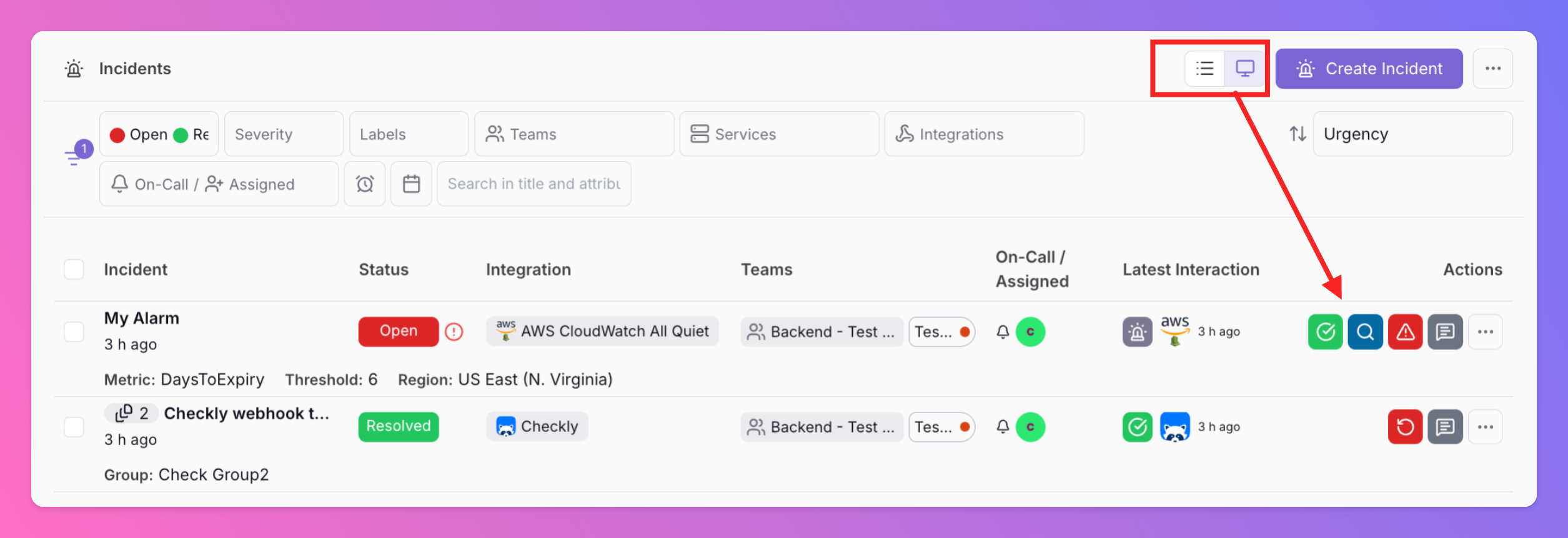 Image Faster Triage with the New Incident List