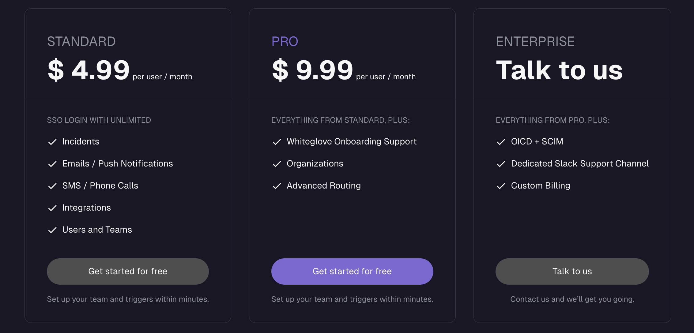 Image Introducing PRO and ENTERPRISE plan
