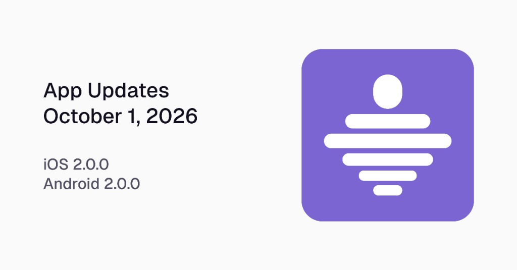Image App Updates, October 1, 2026, for iOS 2.0.0 and Android 2.0.0