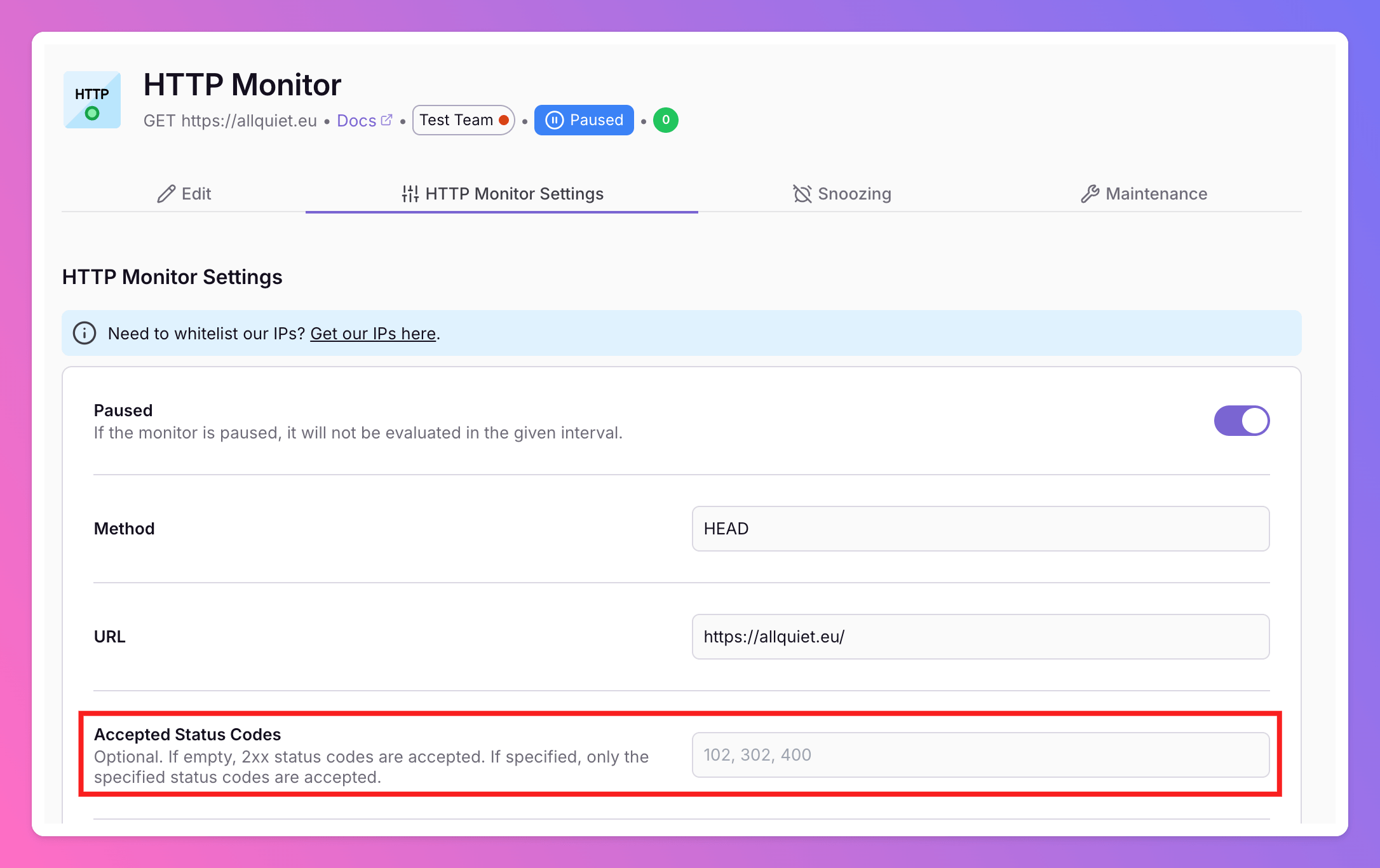 Image ✨ Improvement: Custom Accepted Status Codes for HTTP Monitor